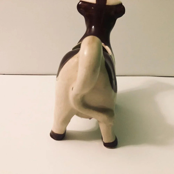 Vintage  Ceramic Cow Creamer Figurine 7 Inch Long Japan - Picture 4 of 13